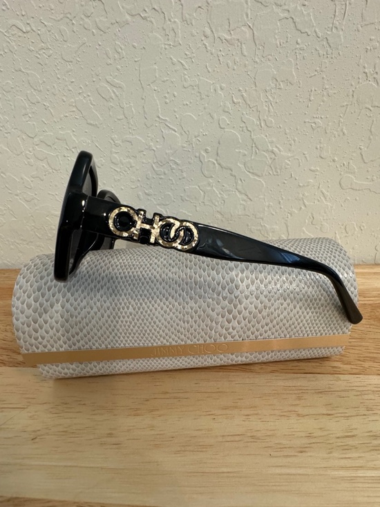 Jimmy Choo Women\'s  SAMMI GS 8079O Black Fashion Square Sunglasses 55mm.… main image 7